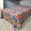 Edredom Athenas Queen 400 Fios Dupla Face Avulso Cobre Leito Estampado Matelado com Viés