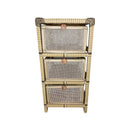 Gaveteiro Organizador Fibra Sintética Tela 3 Gavetas