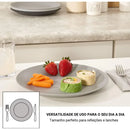 Jogo 4 Pratos Resistente Empilhável Reutilizável