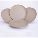 Jogo 4 Pratos Resistente Empilhável Reutilizável