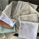 Kit 6 Guardanapos 42 cm x 42 cm Linho Misto com bainha