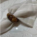 Kit 6 Guardanapos 42 cm x 42 cm Linho Misto com bainha