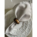 Kit 6 Guardanapos 42 cm x 42 cm Linho Misto com bainha