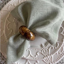 Kit 6 Guardanapos 42 cm x 42 cm Linho Misto com bainha