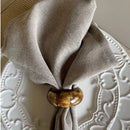 Kit 6 Guardanapos 42 cm x 42 cm Linho Misto com bainha