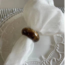 Kit 6 Guardanapos 42 cm x 42 cm Linho Misto com bainha